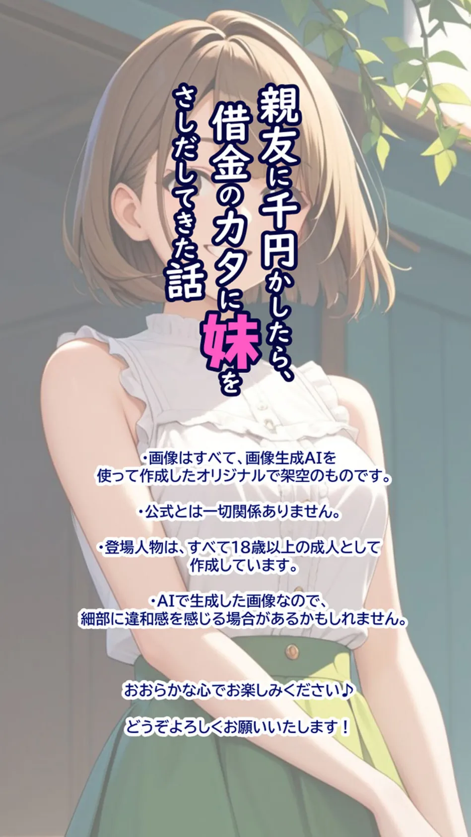 親友に千円かしたら、借金のカタに妹をさしだしてきた話【単話】後編 モザイク版 4ページ